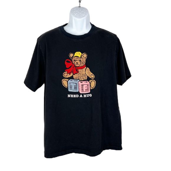 Teddy Fresh Other - Teddy Fresh Shirt Men Extra Large Black Bear Need A Hug Graphic Short Sleeve Tee